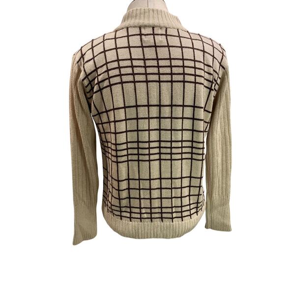 Small Fia Italia Handloomed Womens 1/2 Zip Sweater Vintage 1990s Soft - Picture 6 of 9